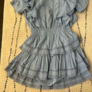 Ruffled Blue Dress Love shack Fancy Natasha Dress